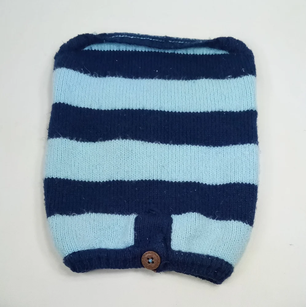 Navy Light Blue Dog Sweater Sz Small